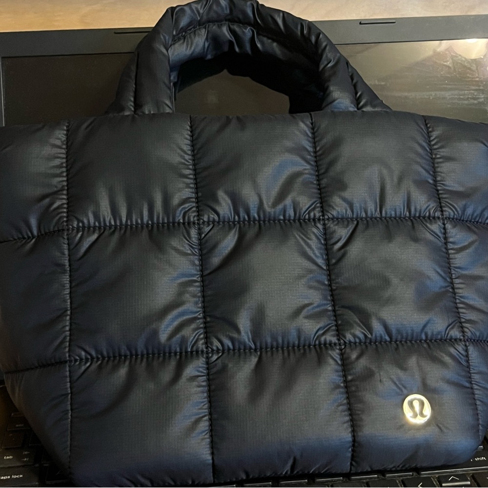 Lululemon Athletica Black Quilted Mini Bag